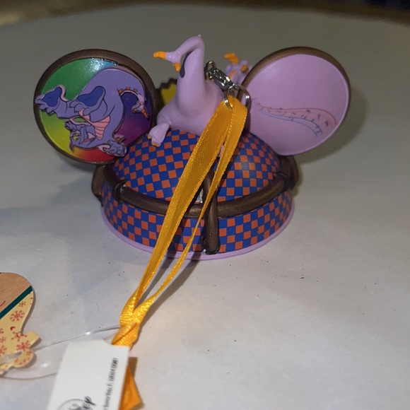 NEW!!! Disney HAND PAINTED Mickey Ear Hat Figment Ornamet - Picture 15 of 17